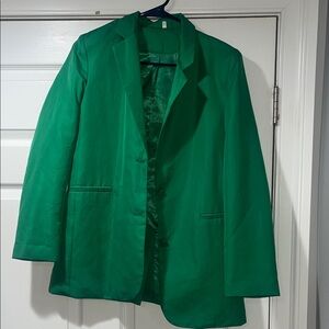 SHEIN Vibrant Green Blazer